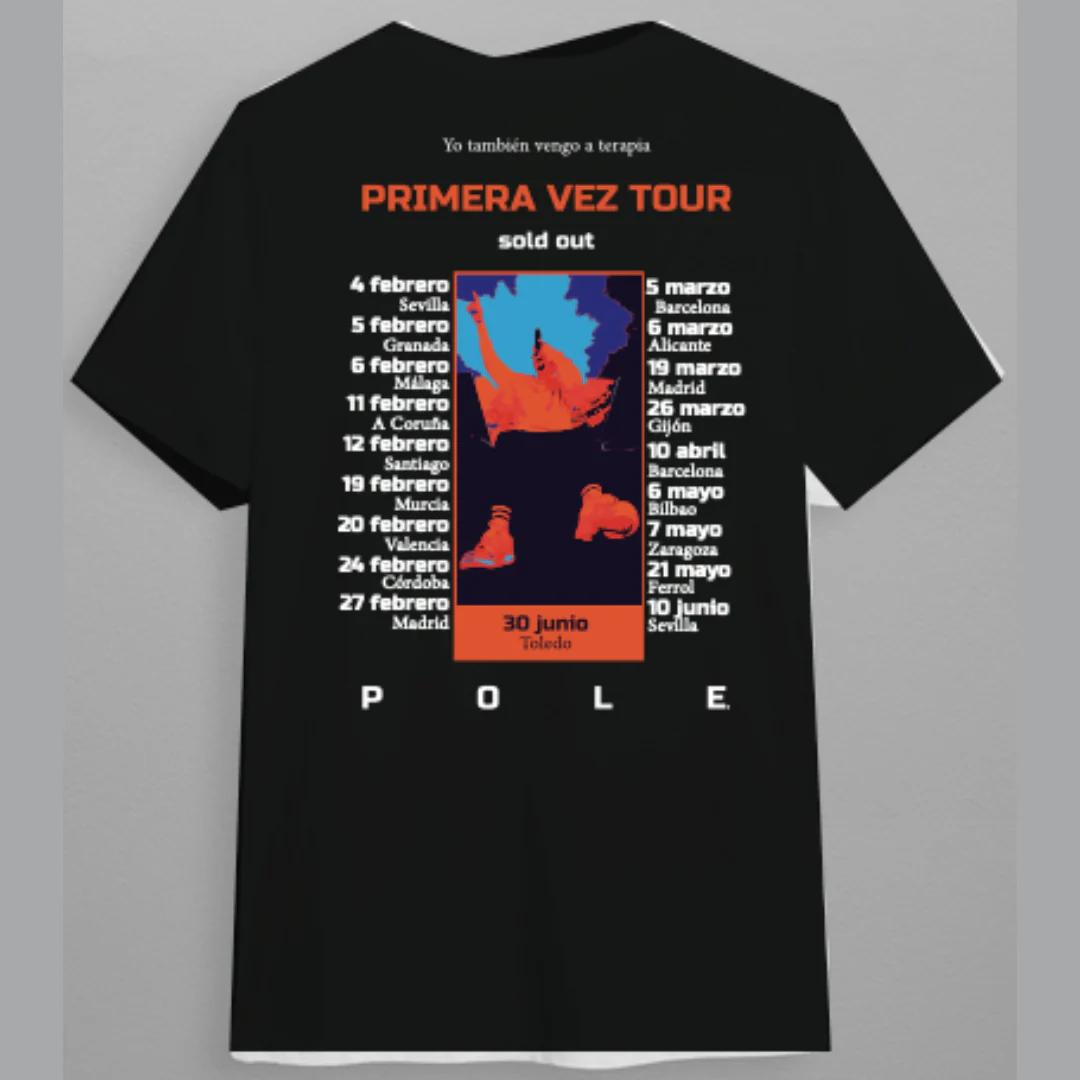 Camiseta negra Por Primera Vez Edición Especial Fin de Gira - Image 3